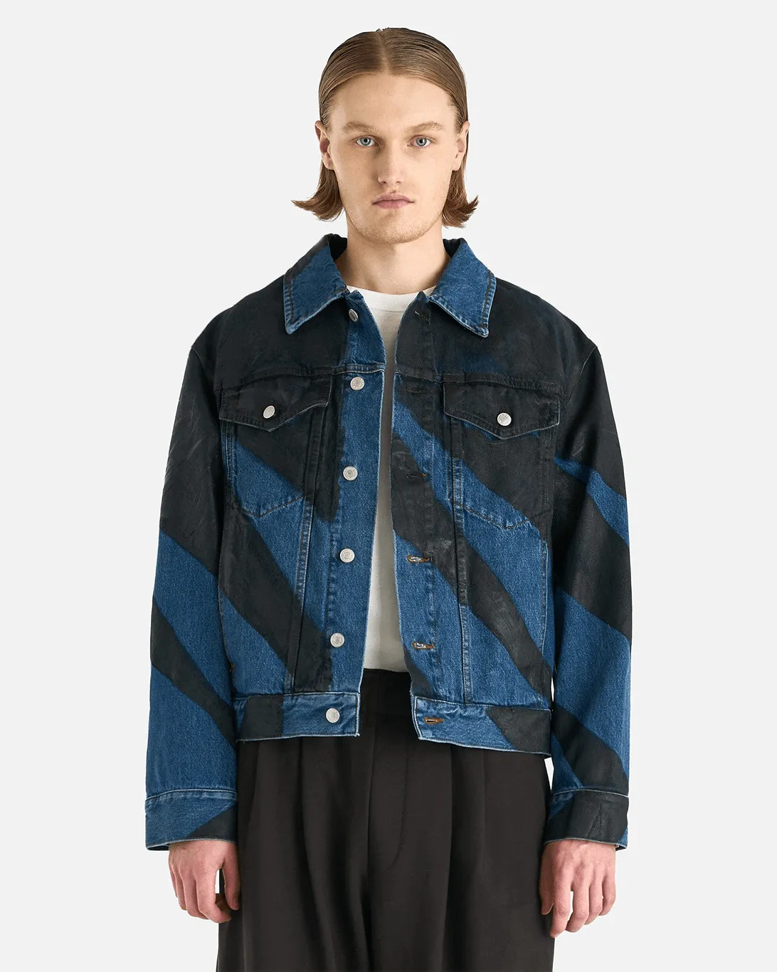 Dries Van Noten Vuskin SC Jacket in Blue