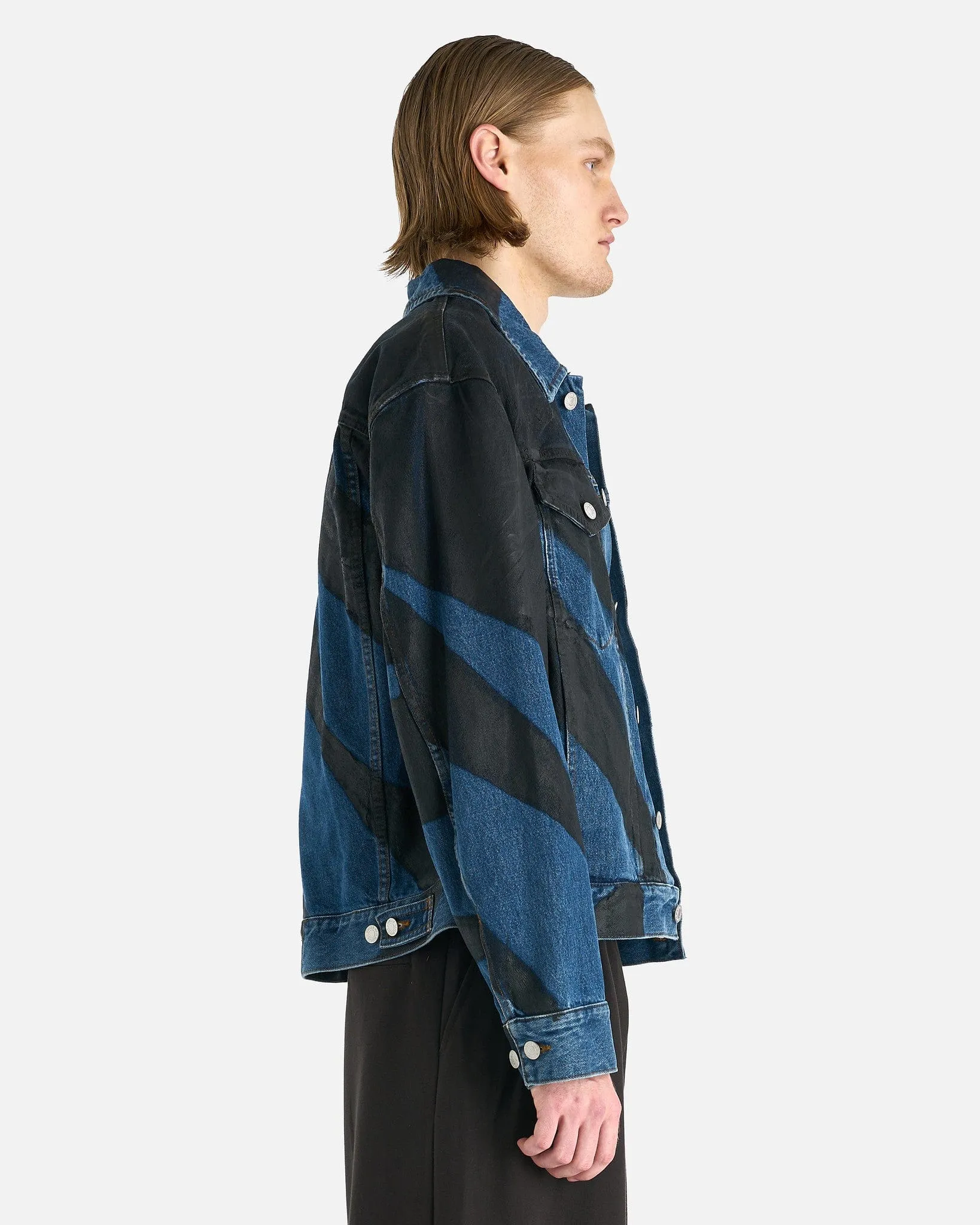 Dries Van Noten Vuskin SC Jacket in Blue