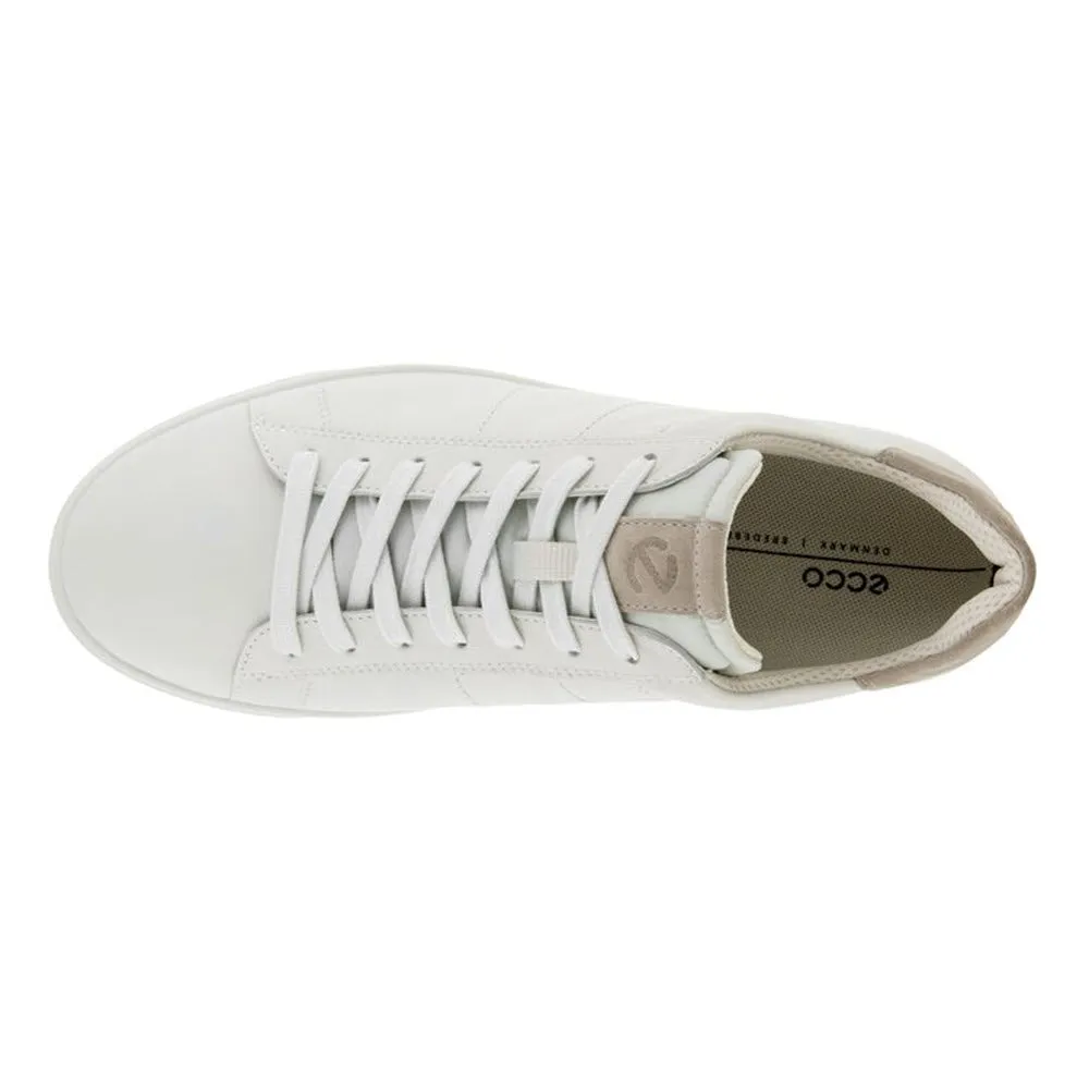 ECCO STREET LITE RETRO SNEAKER WHITE/GRAVEL - MENS