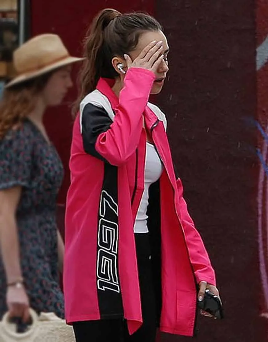 Emily In Paris S02 Lily Collins Pink Jacket | Emily Cooper 1997 Pink Jacket