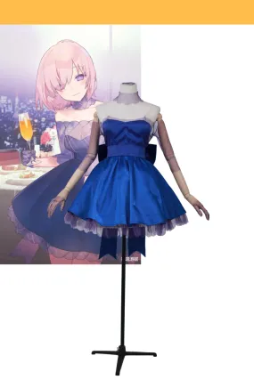 Fate Grand Order Mash Kyrielight Evening Dress Cosplay Costume