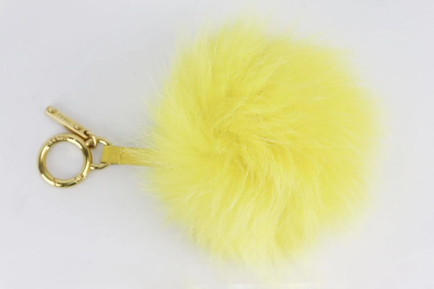 FENDI FOX FUR AND LEATHER BAG CHARM