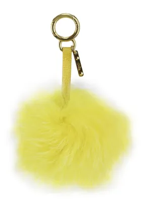 FENDI FOX FUR AND LEATHER BAG CHARM