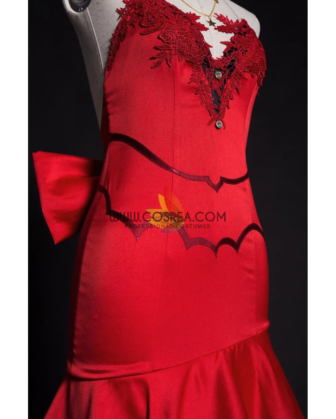 Final Fantasy VII Remake FF7 Remake Aerith HoneyBee Red Dress Cosplay Costume