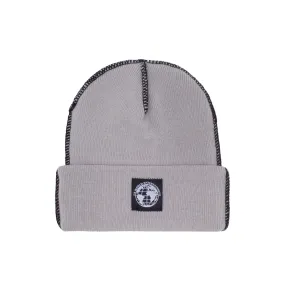 Fucking Awesome FA World Contrast Stitch Cuff Beanie - Grey