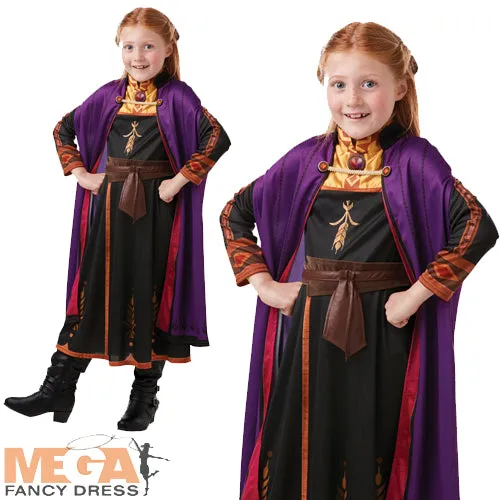 Girls Anna Disney Princess Frozen Costume