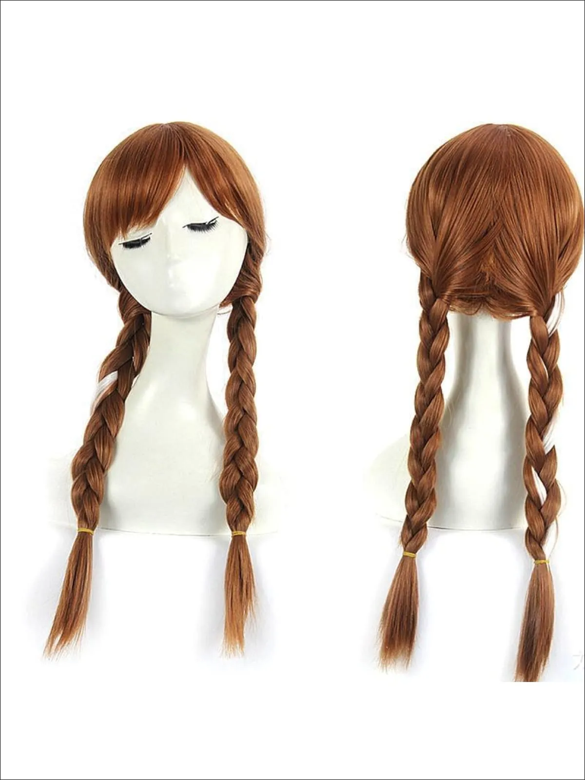 Girls Frozen Inspired Anna Braided Wig