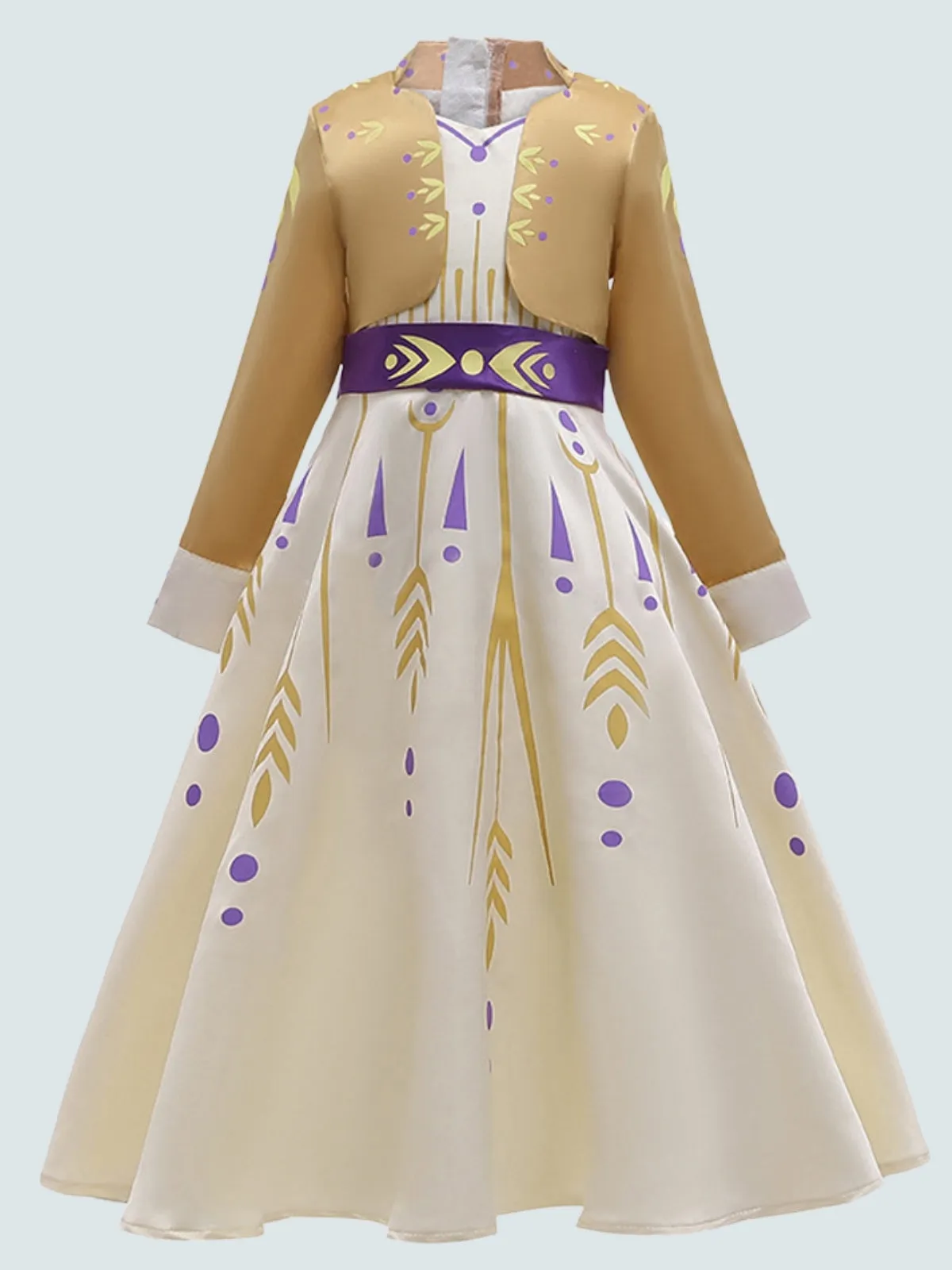 Girls Frozen Inspired Anna Costume Dress