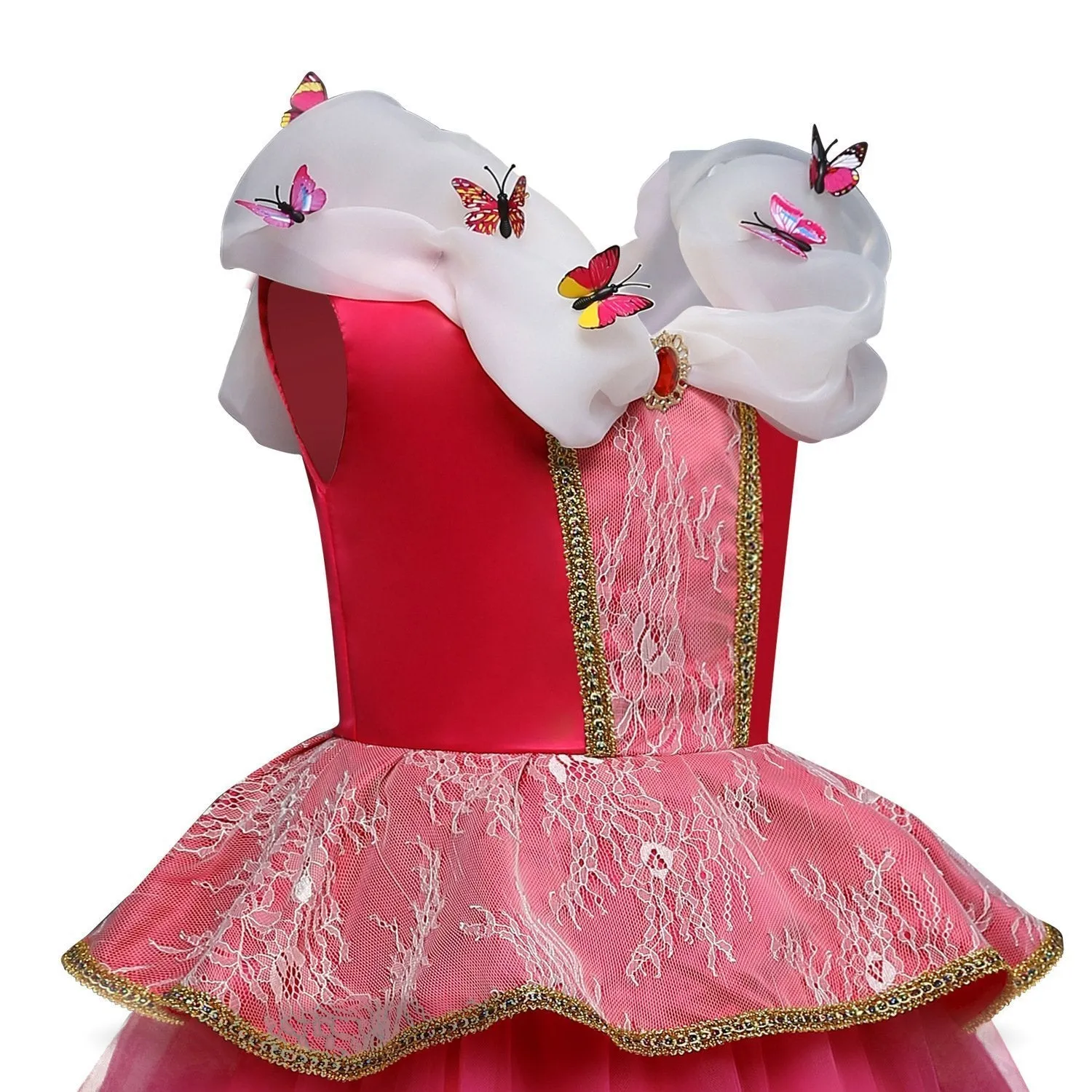 Girls Snow Queen Princess Frozen Dress Anna Costumes for Birthday Party Cosplay