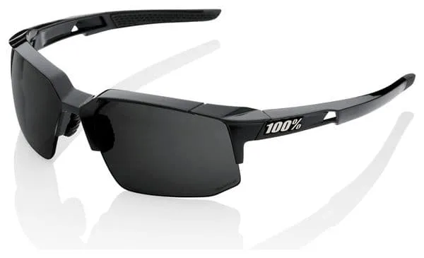 Glasses 100% Speedcoupe Polished Black / PeakPolar Gray Screen