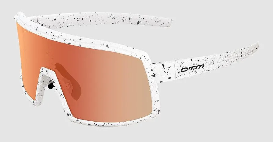 glasses CTM Zenos - Matt Sprinkle White/Smoke/Red Revo