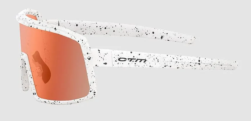 glasses CTM Zenos - Matt Sprinkle White/Smoke/Red Revo