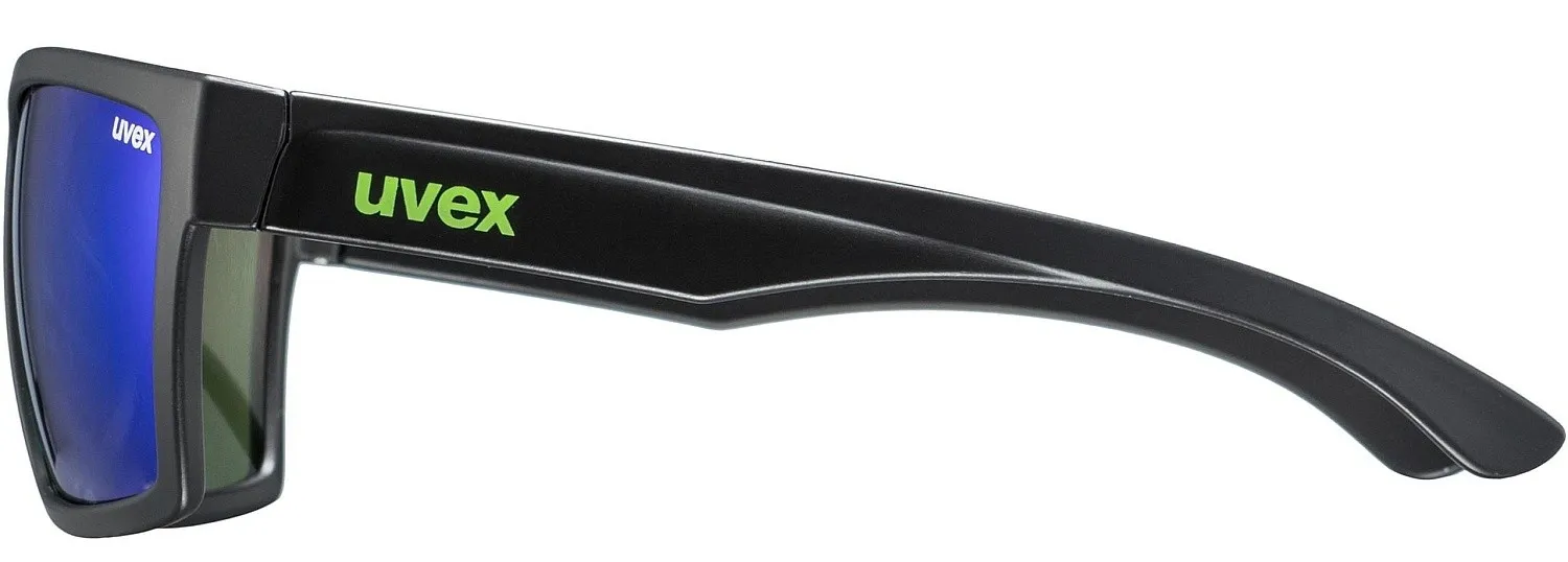 glasses Uvex LGL 29 - Black Mat/Mirror Green