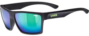 glasses Uvex LGL 29 - Black Mat/Mirror Green