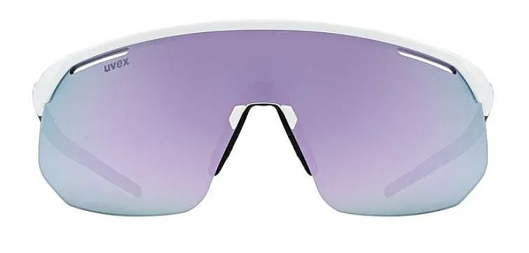 glasses Uvex Pace One - White Matt/Mirror Lavender