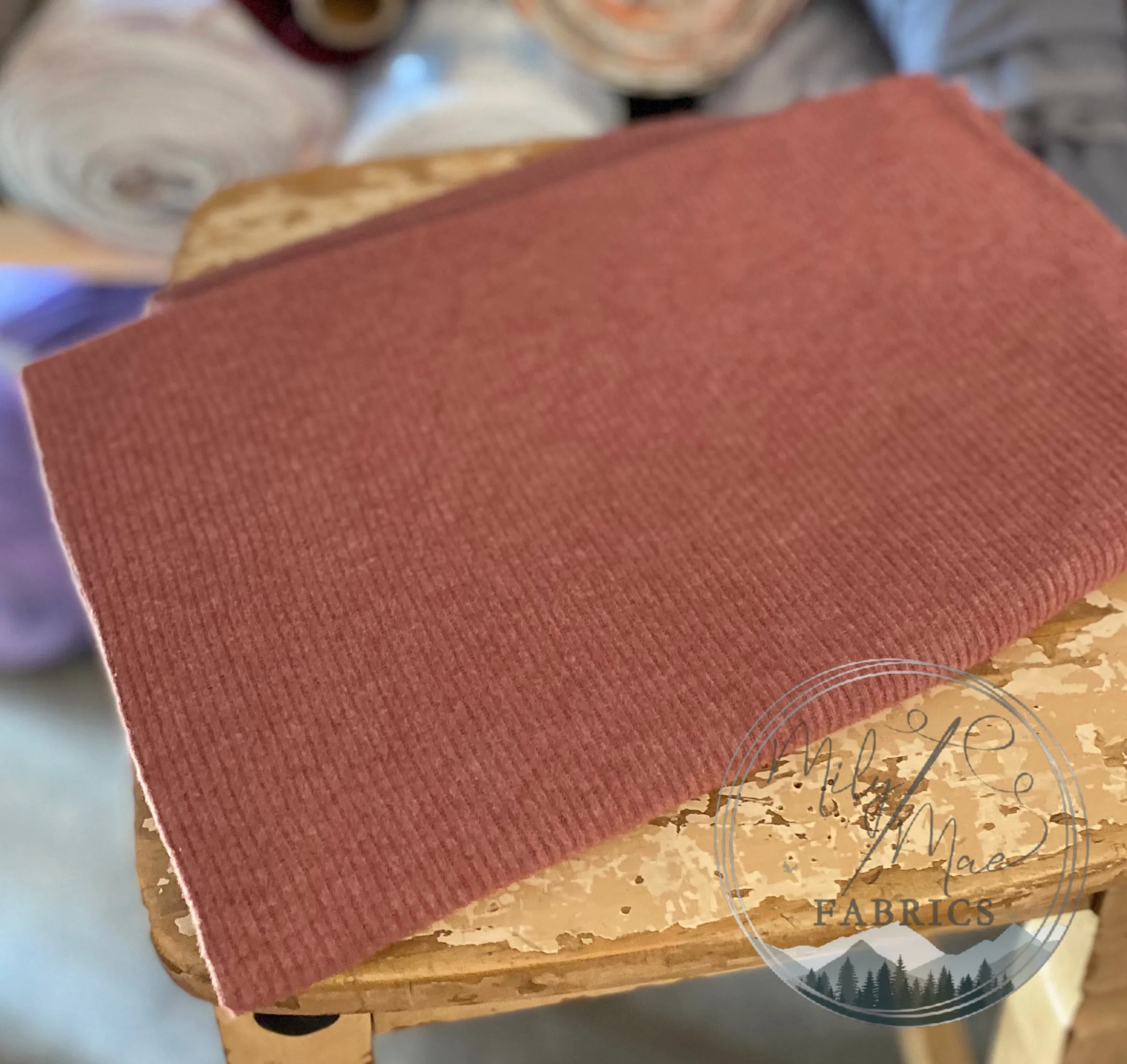 H. Marsala Brushed Cashmere Rib