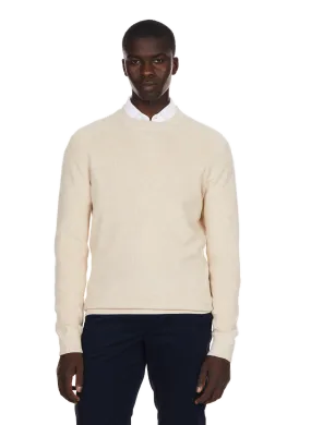 HACKETT  Cotton and linen jumper - Beige