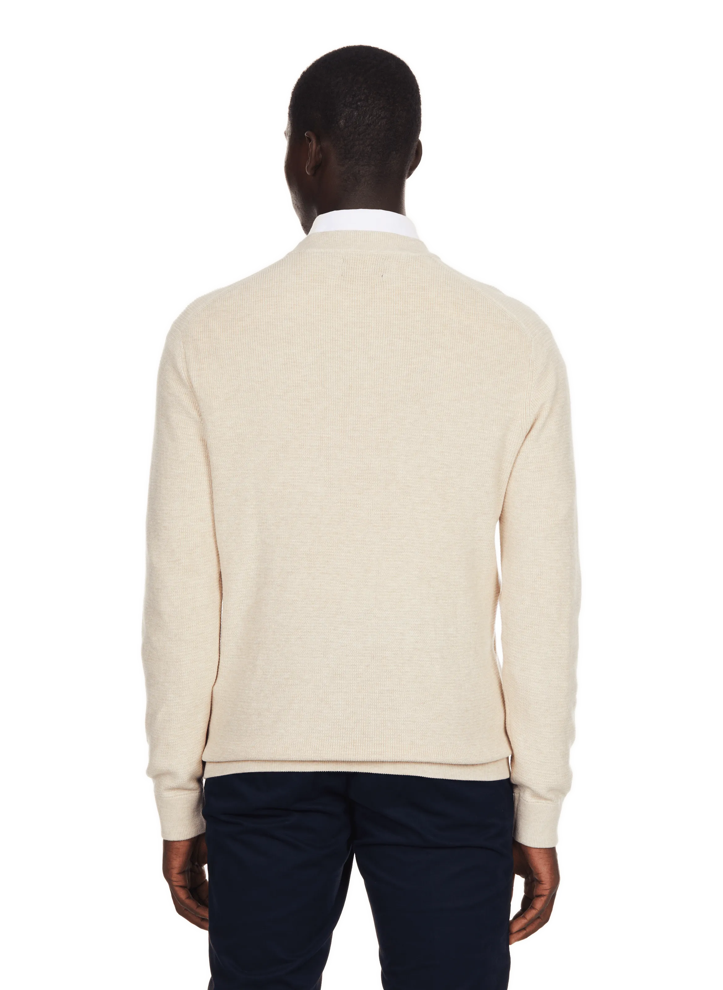 HACKETT  Cotton and linen jumper - Beige