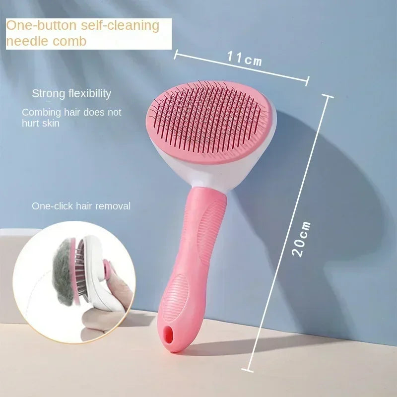 Hair Remover Brush Dog and Cat Non-slip Beauty Brush Dog Grooming Equipment Pets Stainless Steel For Dogs Pet Hair Removal Comb