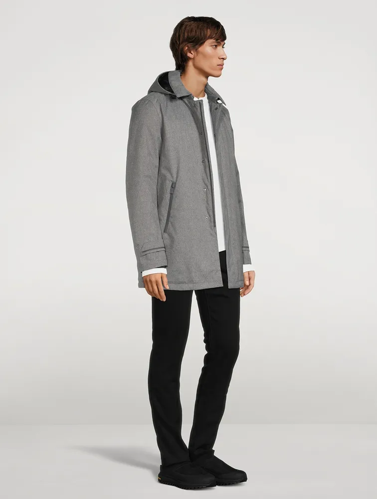 HERNO Down Car Coat With Removable Hood