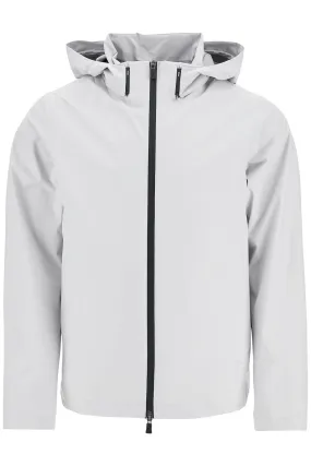 Herno Light Gray Polyester Waterproof Bomber With Hood