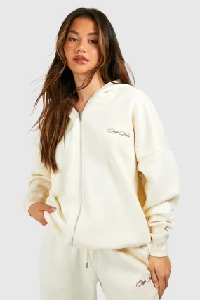 Hoodies & Sweatshirts | Dsgn Studio Zip Through Oversized Hoodie | boohoo