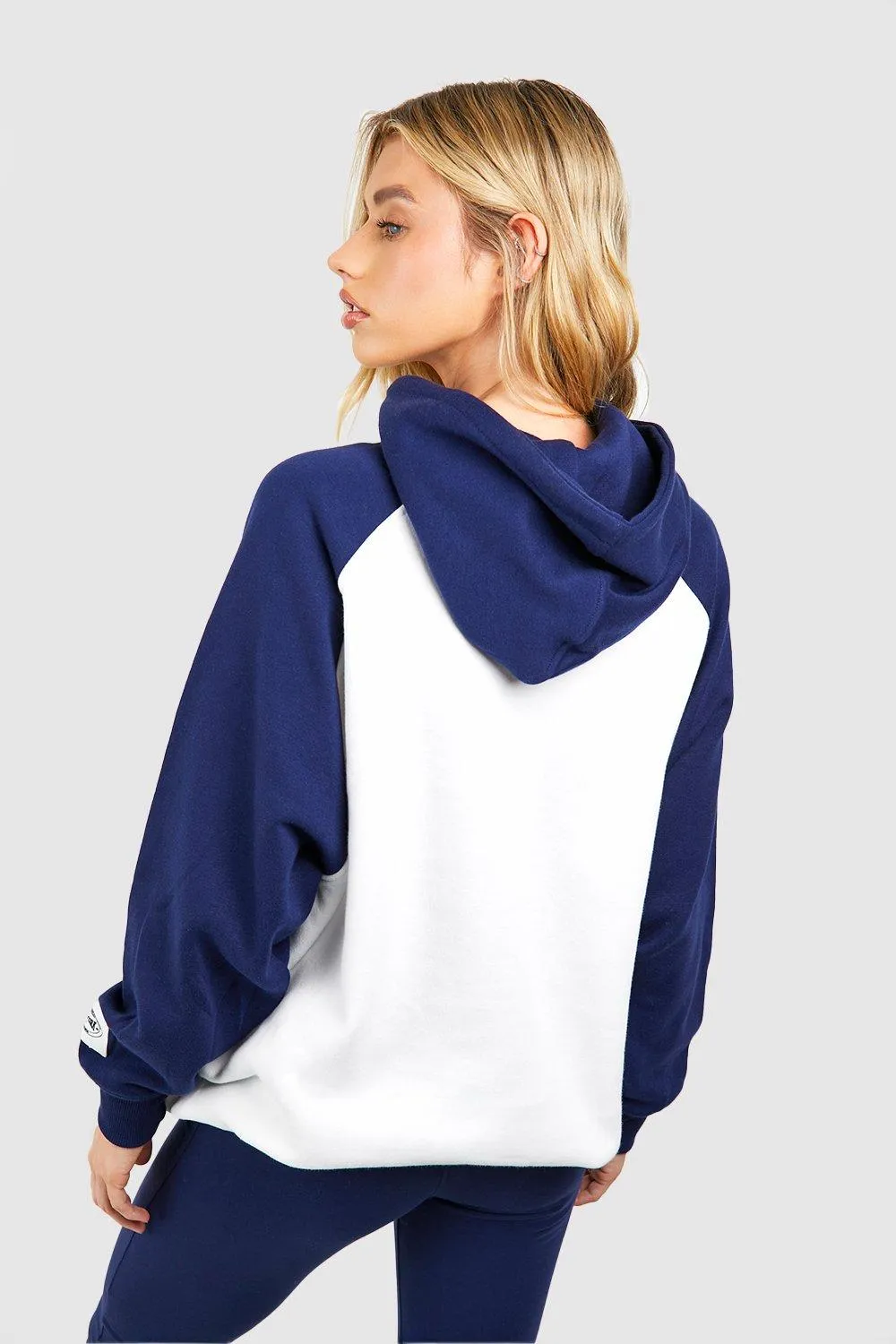 Hoodies & Sweatshirts | New York Slogan Colour Block Oversized Hoodie | boohoo