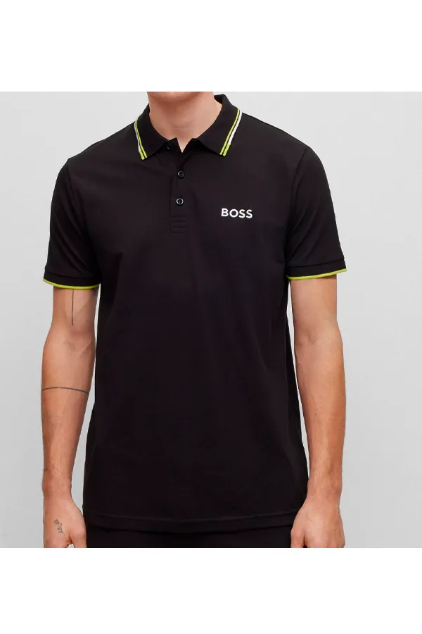 Hugo Boss Paddy Pro Contrast Polo Black