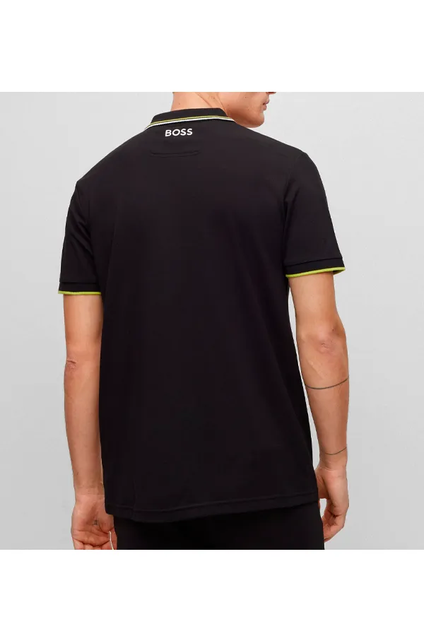 Hugo Boss Paddy Pro Contrast Polo Black