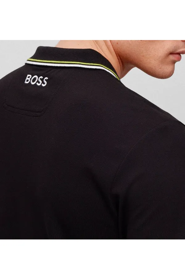 Hugo Boss Paddy Pro Contrast Polo Black