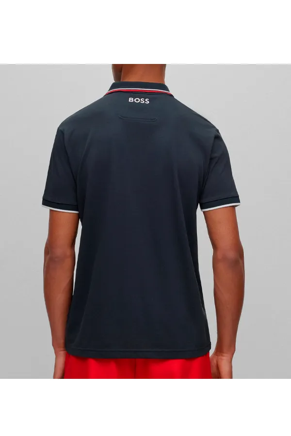 Hugo Boss Paddy Pro Contrast Polo Navy