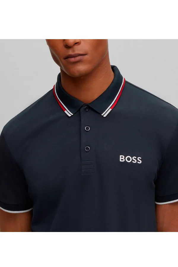 Hugo Boss Paddy Pro Contrast Polo Navy