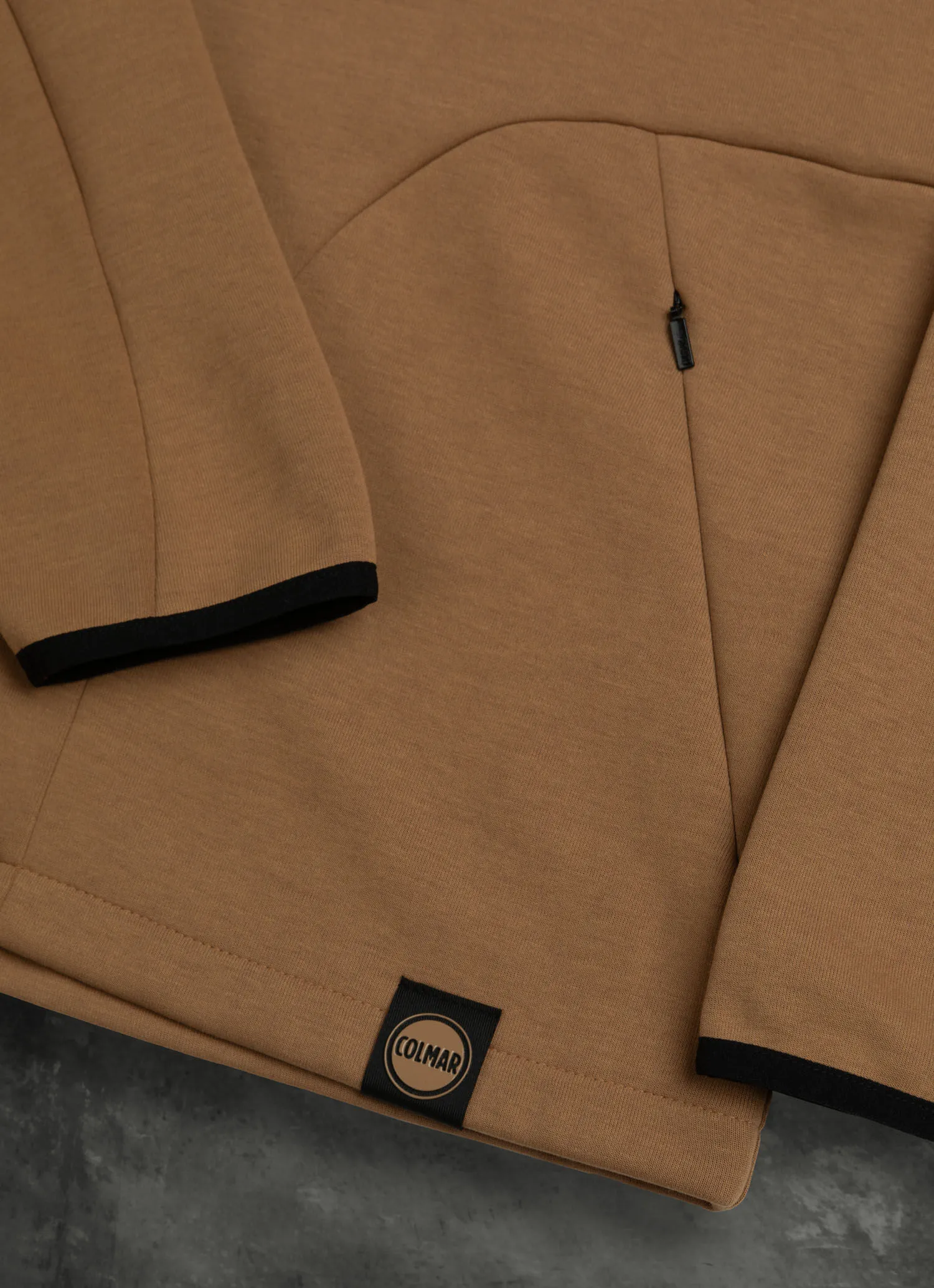 Interlock sweatshirt with zip pockets-