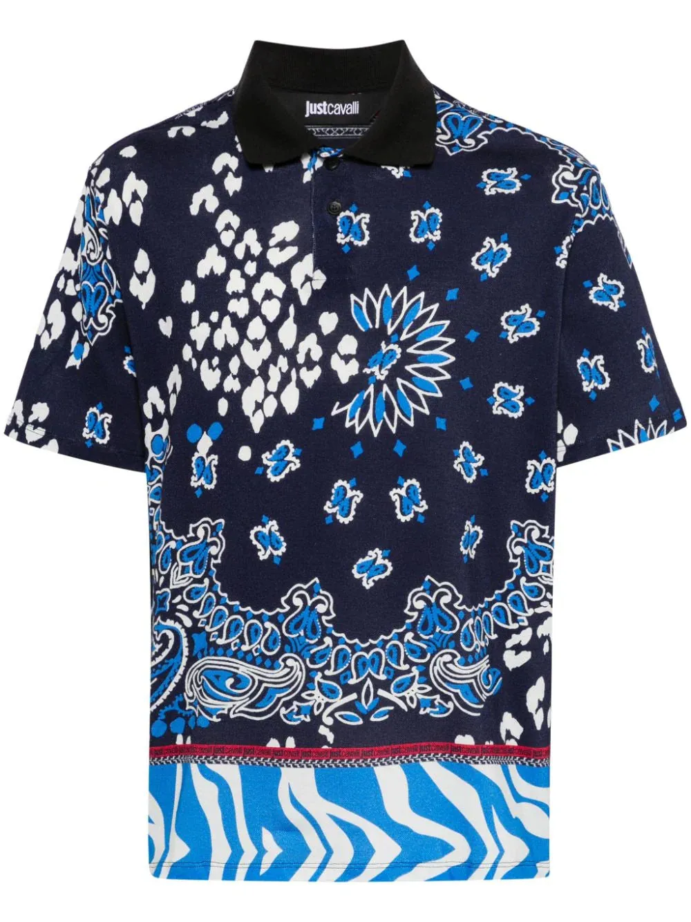 Just Cavalli 75Oag6Rb Js244 R Panel Bandana Golfer Blue