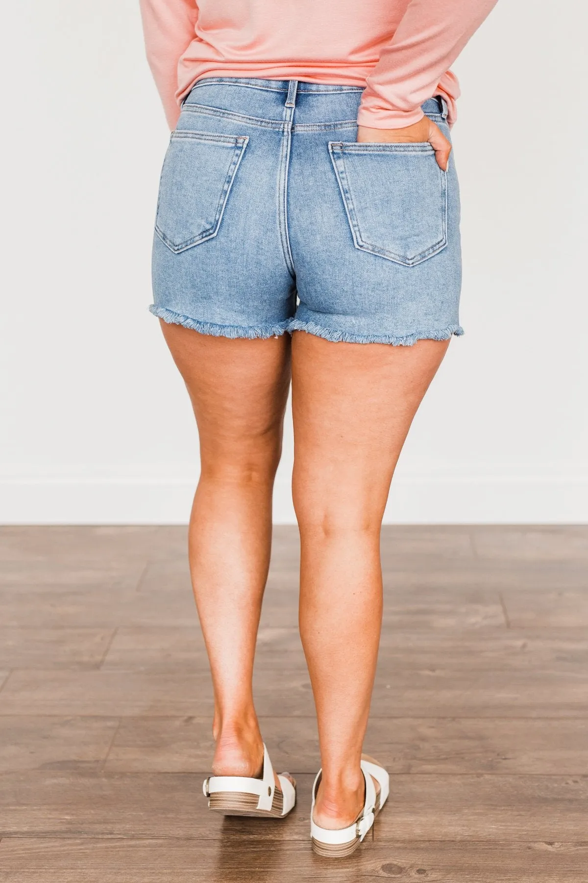 Just USA Raw Hem Shorts- Cameron Wash