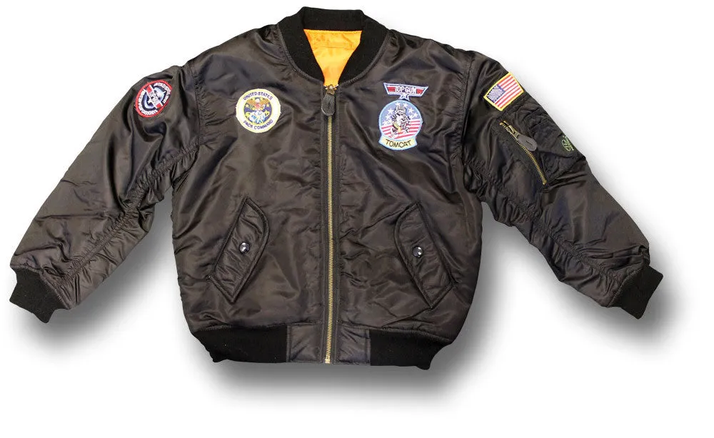 KIDS MA1 FLIGHT JACKET W/BADGE