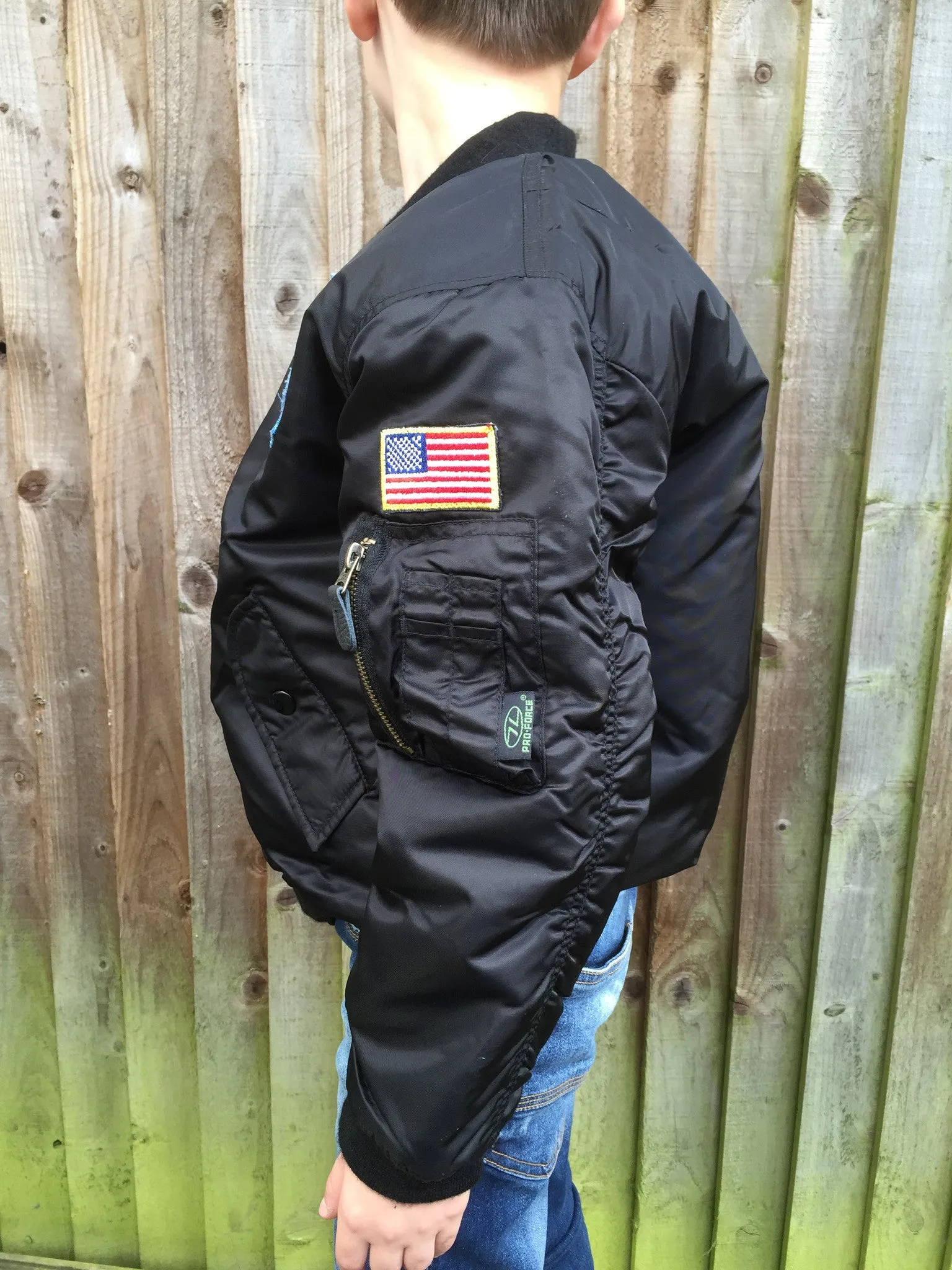 KIDS MA1 FLIGHT JACKET W/BADGE