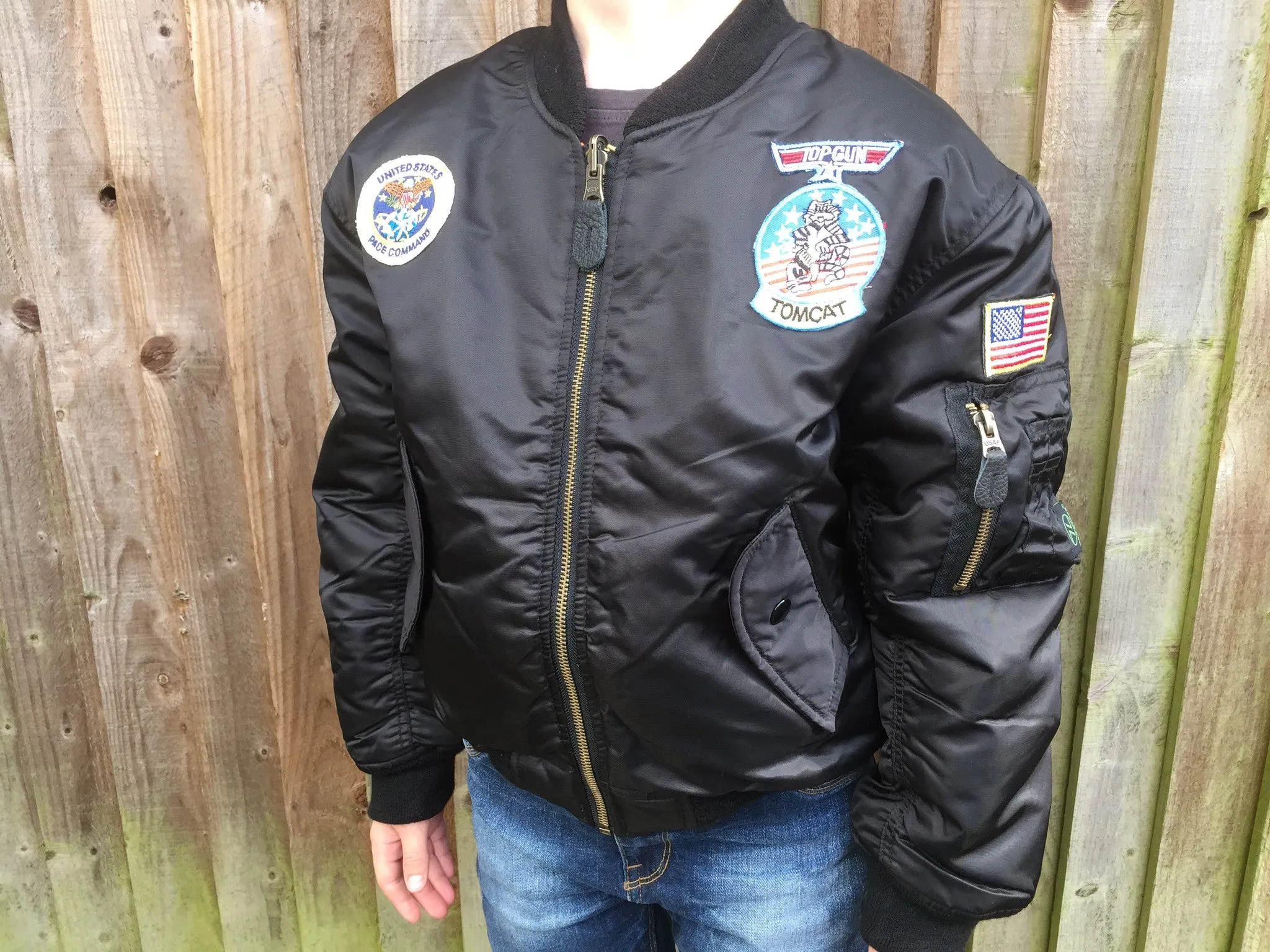 KIDS MA1 FLIGHT JACKET W/BADGE