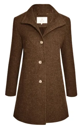 Ladies Tweed Funnel Coat