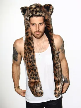 Leopard Faux Fur Hood | Men's