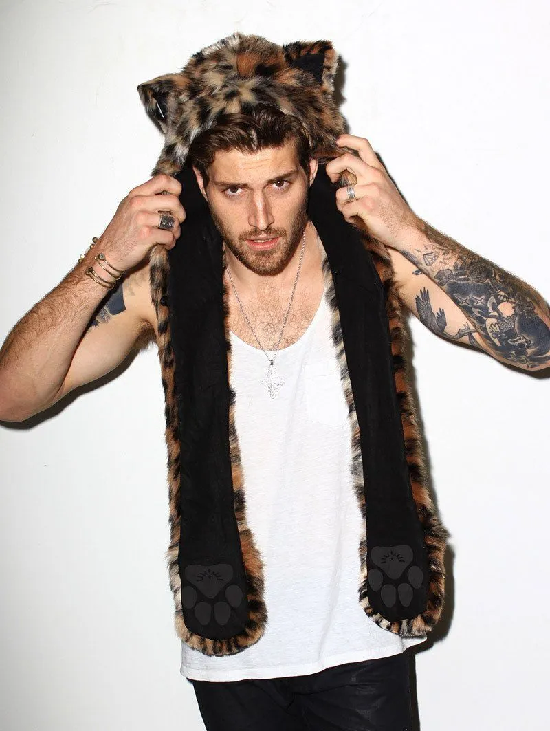 Leopard Faux Fur Hood | Men's