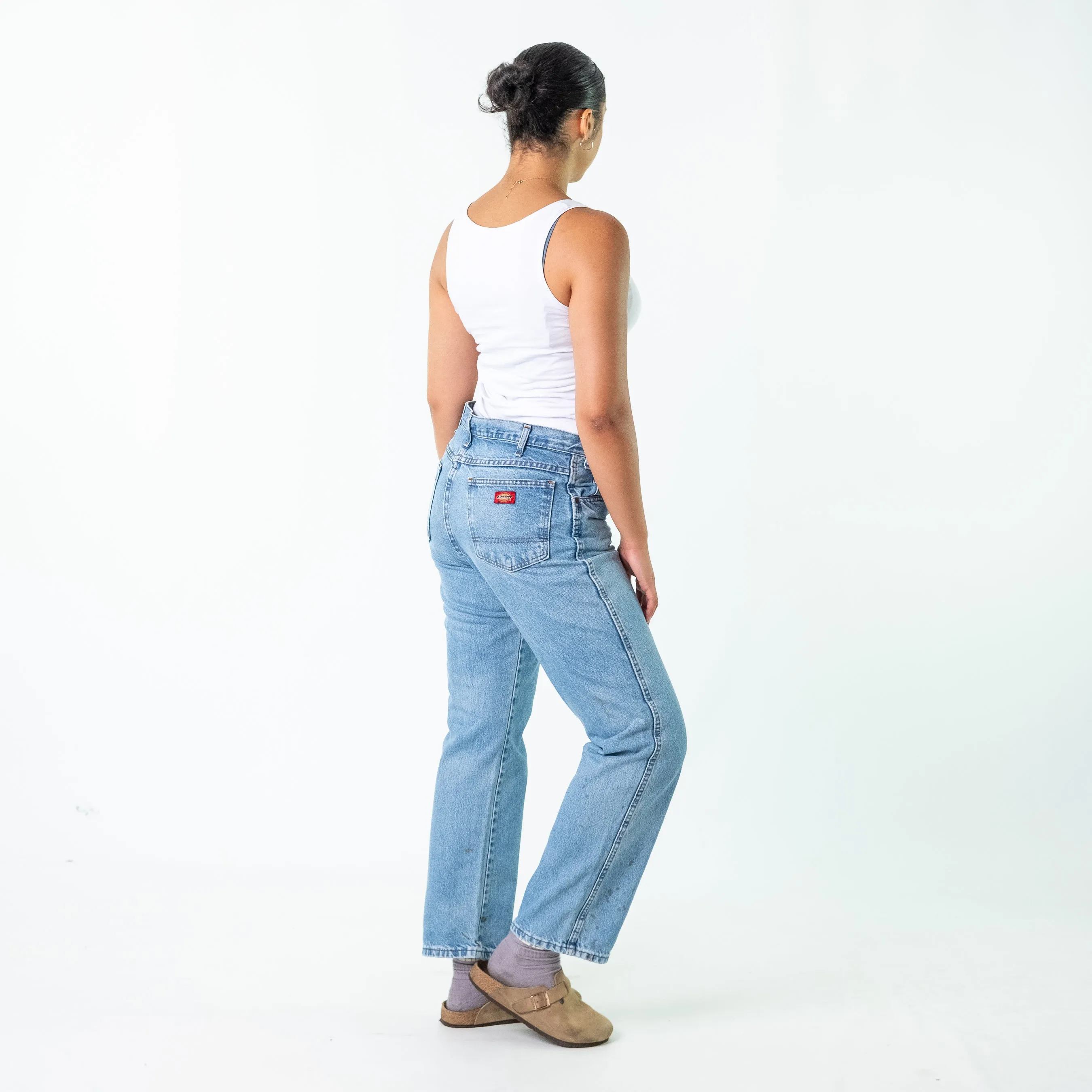 Light Blue 90s Dickies Denim Jeans Baggy Pants (34x32)