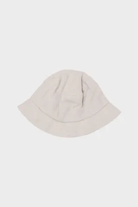 Linen Herringbone Bucket Hat - Ecru