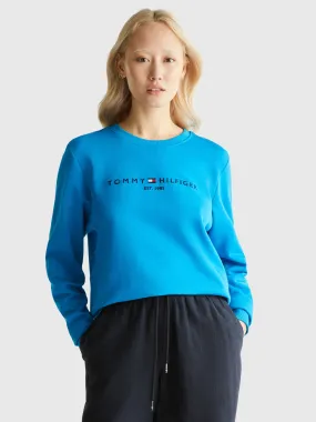 Logo Cotton Crew Neck Sweatshirt | Sweatshirts & Hoodies |   Tommy Hilfiger