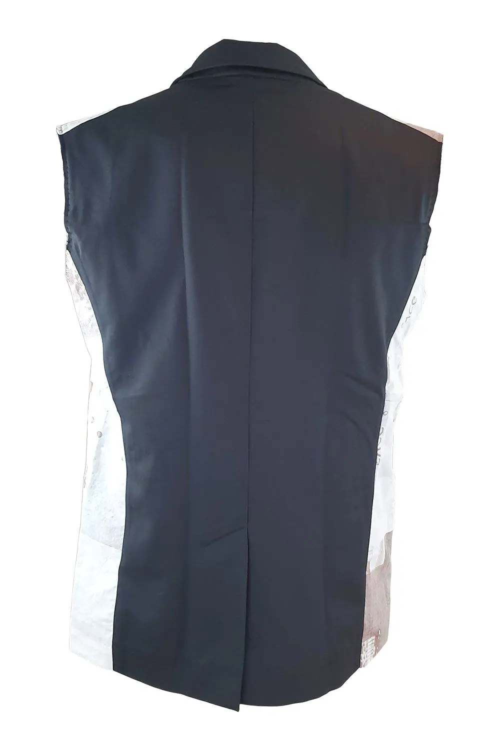 LOU DALTON SS14 Black Sleeveless Blazer (50/L)