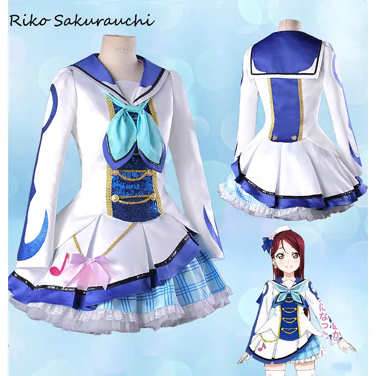 Lovelive Sunshine - Aqours costume cosplay dress 9 version