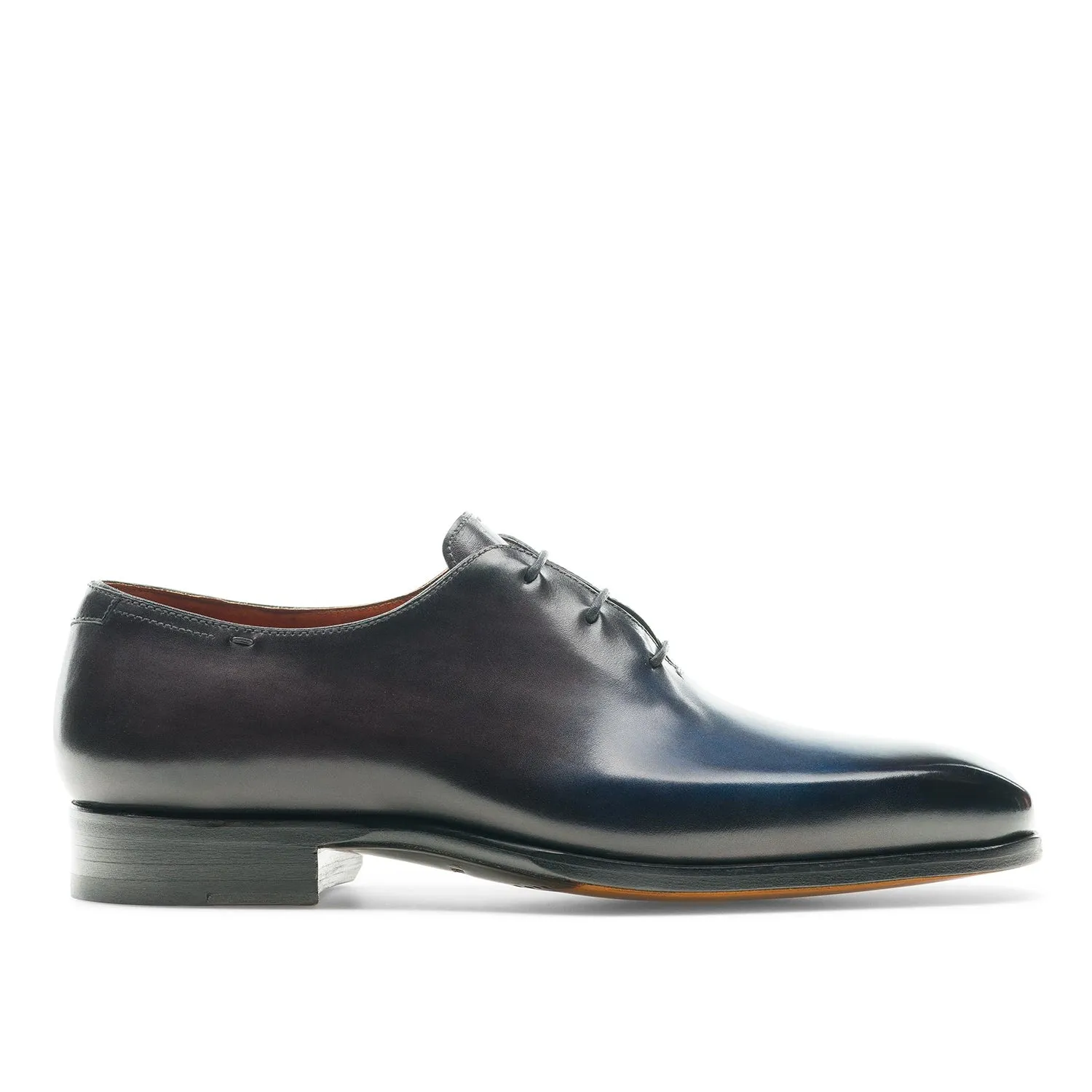 Magnanni Alexander 22972 Men's Shoes Navy & Gray Calf-Skin Leather Whole-Cut Oxfords (MAGS1108)