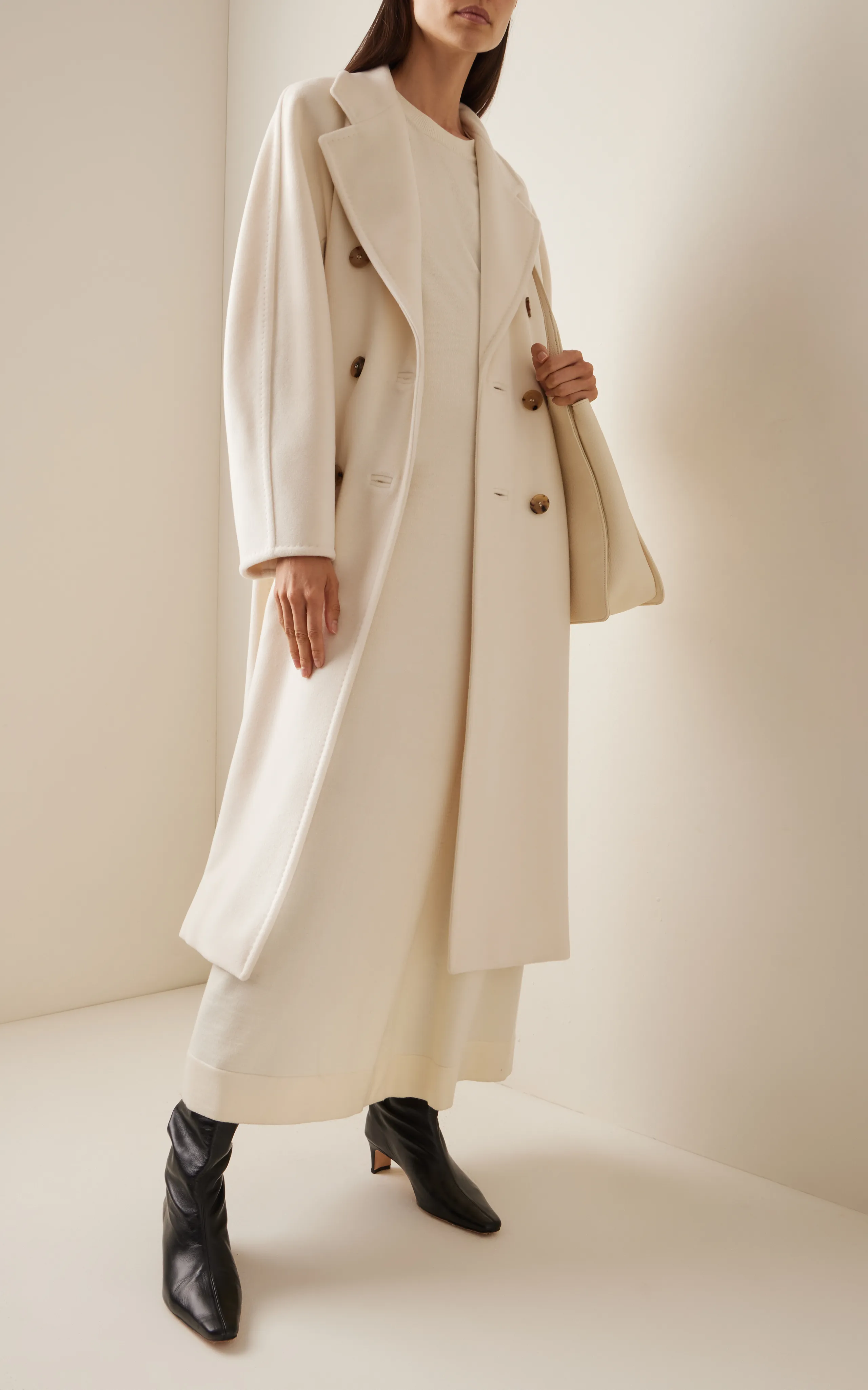 Max Mara Icon Oversized Double-Breasted Wool-Cashmere Coat