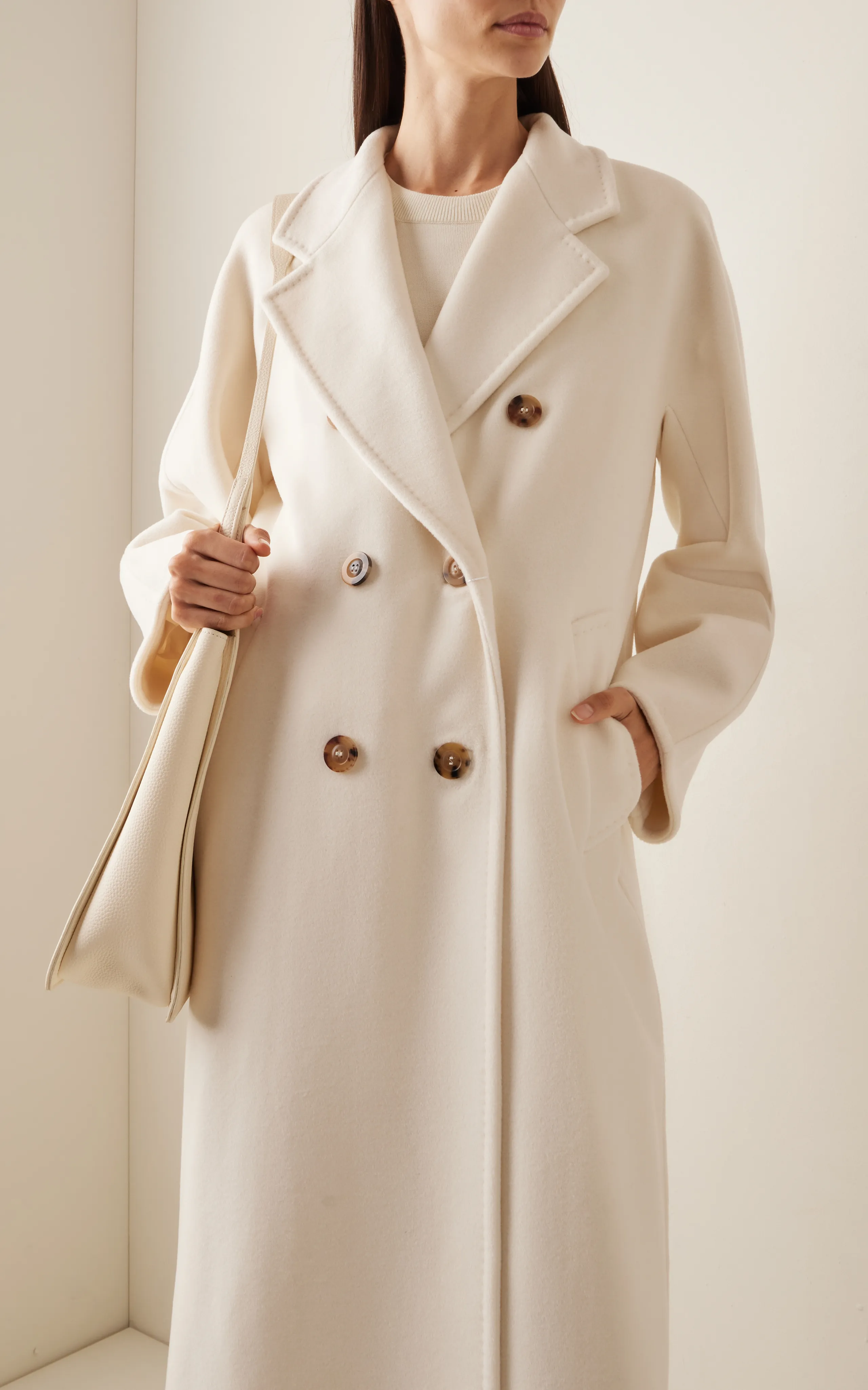 Max Mara Icon Oversized Double-Breasted Wool-Cashmere Coat