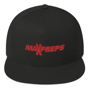 MaxPreps Logo Embroidered Flat Bill Hat